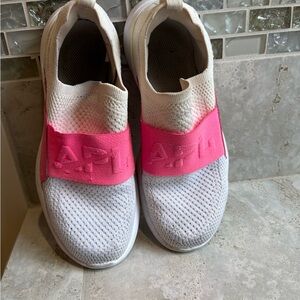 APL Pink and White Slip-On Shoes
